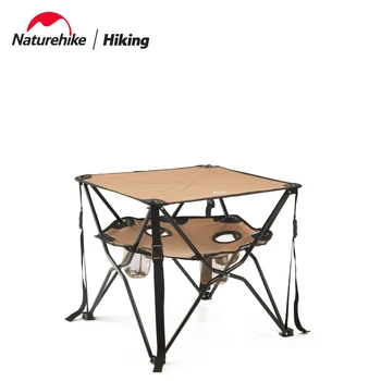 Открытый складной стол Naturehike, Двухслойный Складной стол для хранения, Переносной стол для кемпинга, стол для пикника, Простой обеденный стол