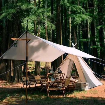 Роскошная походная палатка Дорожный навес Палатки для кемпинга семейного пикника Барбекю Солнцезащитный козырек Туристическое снаряжение