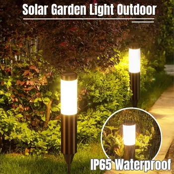 Светодиодные наружные Солнечные Ландшафтные светильники IP65, Водонепроницаемые Садовые лампы на солнечных батареях, украшение для двора, патио, освещения подъездной дорожки.