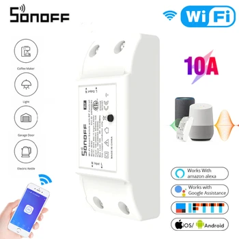 SONOFF RFR2/BasicR2 Wifi Smart Switch Беспроводной Пульт Дистанционного Управления Таймер DIY Модуль Умная Работа С Alexa Google Home eWeLink Alice