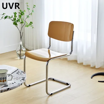 Обеденный стул UVR Высококачественный Креативный стул для макияжа со спинкой Современный Женский туалетный стул Стул для домашнего офиса Стул для ресторана
