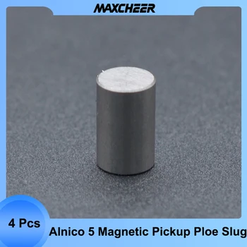 4шт 9.5x15 мм Намагниченный Alnico 5 Электрический Басовый Звукосниматель Polepiece Slug Pole Slug /Магнитные Стержни Для Звукоснимателя Slug