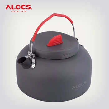 ALOCS CW-K06 Уличный чайник для воды, заварочный чайник, кофейник 1,4 л для пикника, кемпинга, пеших прогулок, путешествий Алюминий