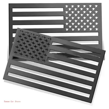 3D Наклейка с американским флагом, наклейка с эмблемой, наклейка на бампер для авто, грузовика, внедорожника, 2шт.