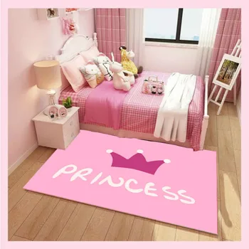 Главная девочка детская комната ковер принцесса розовый ковер противоскользящий для ползания мультфильм единорог коврик детская гостиная tapete индивидуальные