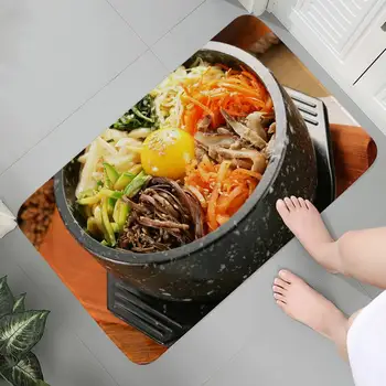 Еда в корейском стиле домашняя кухня гостиная коврик для ванной комнаты коврик для входной двери украшение пола нескользящий дверной коврик коврик для пола