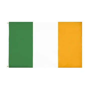FLAGJM 90x150 см Хиберниан Ирландия Ирландский Флаг Баннер Праздничный знак Высокое качество внутреннего и наружного украшения