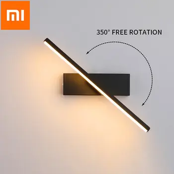 Прикроватный настенный светильник Xiaomi, простая современная светодиодная лампа для спальни, креативный вращающийся настенный светильник для гостиной, кабинета, прохода