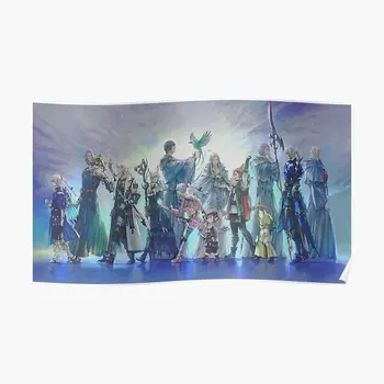 Final Fantasy Xiv Плакат с Финалом Endwalker Забавный Винтажный Декор Живопись Современное Настенное украшение для дома Комната для печати Без рамки