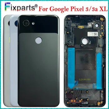Протестировано Полностью НОВОЕ для Google Pixel 3A Задняя крышка батарейного отсека, корпус, запасные части для Google Pixel 3A XL Крышка батарейного отсека