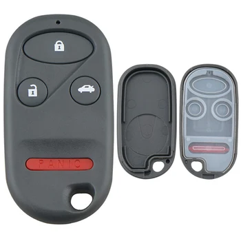 Чехол для ключей от автомобиля, замена корпуса, 3 + 1 Кнопки, чехол для дистанционного брелока без ключа, подходит для автомобиля Honda