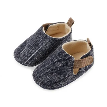 Винтажная обувь для новорожденных, первые ходунки для мальчиков, весенне-осенняя однотонная обувь для ходьбы из хлопка и пеньки на мягкой подошве