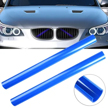2 шт. Опорная решетка диаметром 360 мм, V-образная скоба, Синяя секция E для BMW E60, Левая Правая Передняя Отделка капота, Внешние детали