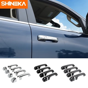 Аксессуары для отделки наружной дверной ручки автомобиля SHINEKA ABS для Dodge RAM 1500 2018 2019 2020 2021