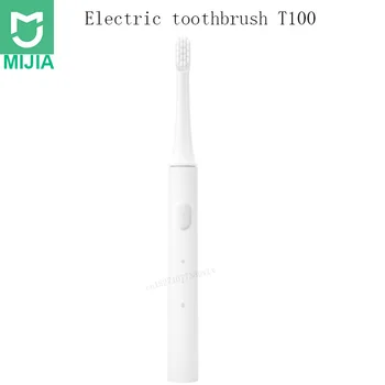 Оригинальная электрическая зубная щетка Xiaomi Mijia T100 Mi Smart, 2-скоростная звуковая зубная щетка, отбеливающая зону ухода за полостью рта, напоминание с коробкой