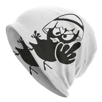 Calimero Skullies Шапочки с рисунком из мультфильма Уличные кепки Унисекс Теплая термоэластичная шляпа-капот