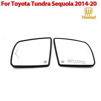 Левое правое зеркало заднего вида с подогревом со стороны водителя и пассажира для Toyota Tundra 2014-2020, Sequoia 2018-2020