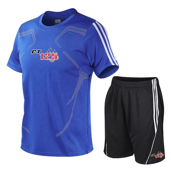 Для Hunter Cub CT125 мужская футболка с короткими рукавами, летняя дышащая спортивная одежда свободного кроя с логотипом