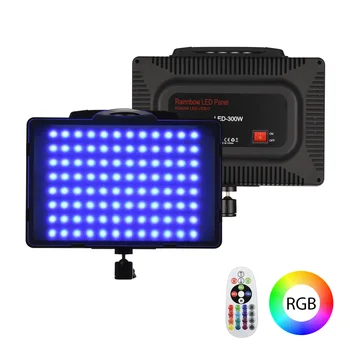 RGB Light Panle LED Video Light 3200 K-5600 K Dimmable Photography Fill Light CRI95 + с Дистанционным Управлением для Прямой Трансляции Видеоблогов