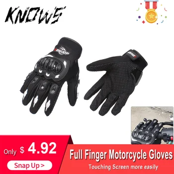 Мужские мотоциклетные перчатки с сенсорным экраном на полный палец, Мотогонки, Мотокросс, Горный Воздухопроницаемый M-XL