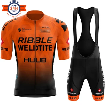 Оранжевый Летний велосипедный костюм HUUB Team Man MTB Велосипедная одежда Одежда для горного велосипеда Одежда Maillot Ropa Ciclismo