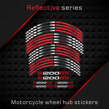 Светоотражающая Мотоциклетная боковая полоса, наклейка на обтекатель шлема, Лазерная наклейка на бак, Эмблема, наклейка с логотипом для BMW R1200GS