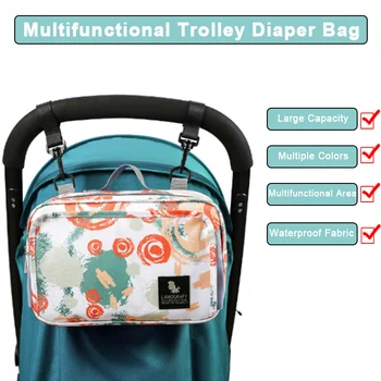Сумка для детских подгузников, многофункциональные водонепроницаемые сумки на плечо для мамы, сумки для еды, подвесные сумки для кормящей матери