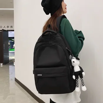 Стиль Новый Модный рюкзак для младших школьников, Японская школьная сумка, Школьный рюкзак большой емкости, однотонные дорожные рюкзаки mochila