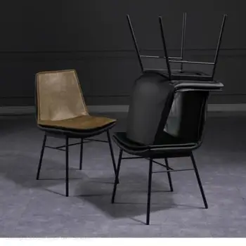 Обеденный стул Nordic home современный простой табурет со спинкой для отдыха обеденный стул железный легкий роскошный макияж дизайн ногтей настольный стул