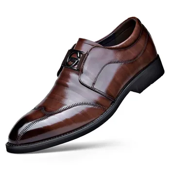 Новая летняя мужская повседневная обувь, Кожаная Мужская обувь, Размер 38-48
