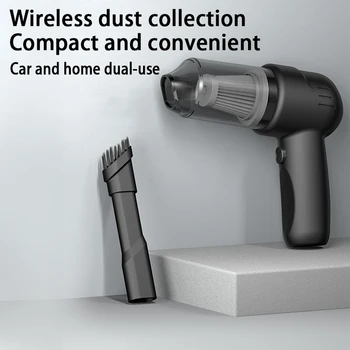 Автомобильный пылесос Автомобильный домашний Беспроводной портативный с USB-зарядкой двойного назначения, Мини-пылесос с высокой мощностью всасывания для удаления пыли