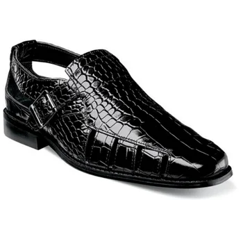 Новая модная мужская кожаная деловая мужская обувь для вождения