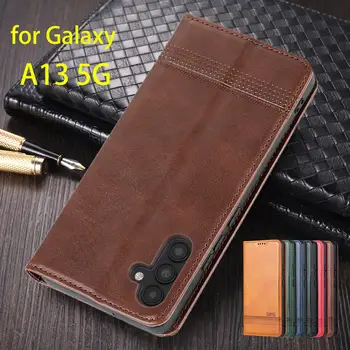 Роскошный Кожаный чехол с Магнитной Адсорбцией для Samsung Galaxy A13 5G 6,5 