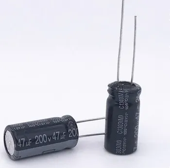 100ШТ электролитические конденсаторы 200V47uf, оригинальные и новые 47UF 200V 13X20mm