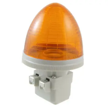 24 В постоянного тока с 2 винтовыми клеммами, миниатюрная промышленная сигнальная лампа желтого цвета Caxot