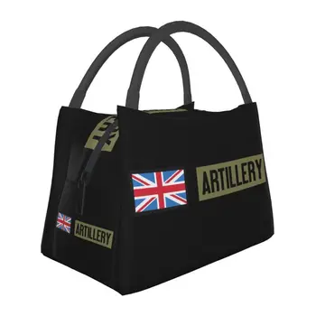 Юнион Джек британский флаг артиллерии изолированные обед сумка для женщин портативный тепловой охладитель обед коробка больнице офисе