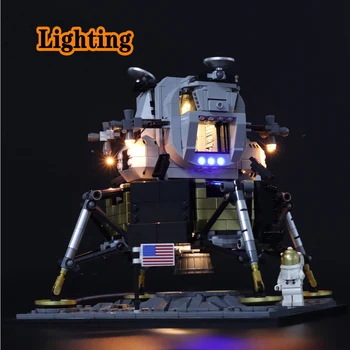 Комплект светодиодного освещения для 10266 строительных блоков лунного модуля Apollo 11 (только светильник, без модели)