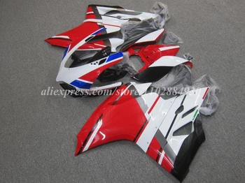 Инжекционный Новый комплект мотоциклетных обтекателей ABS Подходит для Ducati 899 1199 Panigale s 2012 2013 2014 12 13 14 Кузов Красный белый