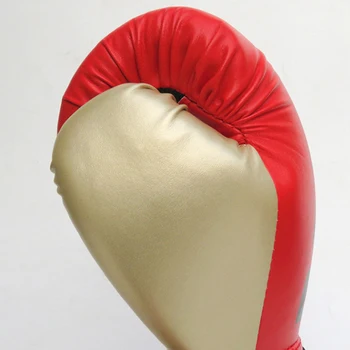 1 пара мужских, женских, детских, взрослых боксерских перчаток, профессиональные дышащие перчатки из искусственной кожи, перчатки для бокса Sanda, тренировочные перчатки для бокса