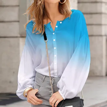Летние блузки для женщин, мода 2023, повседневная свободная рубашка с пузырчатыми рукавами, женская одежда, бесплатная доставка, Camisas Y Blusas 블라우스