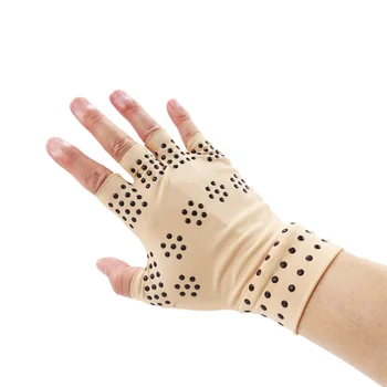 1 Пара магнитных безопасных перчаток для поддержки запястья, перчатки без пальцев, облегчение боли при артрите, Исцеление суставов, Брекеты, поддержка здравоохранения, спорта
