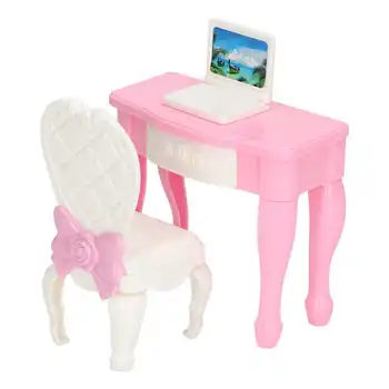 мини-кукольный домик в масштабе 1:12, настольный стул для ноутбука, мебель, мини-аксессуар, набор настольных стульев для ноутбука в кукольном домике