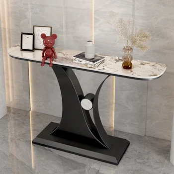Консольный столик из скандинавского кованого железа для мебели для дома, прихожей в гостиную, консольным столиком в лобби высококлассного дизайн-отеля