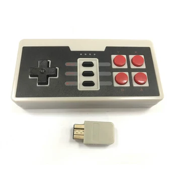 Беспроводной USB-разъем для NES Mini, четырехкнопочный беспроводной игровой контроллер, джойстик, геймпад с беспроводным приемником