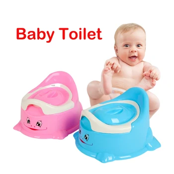 Детский портативный горшок, симпатичный детский стульчик для приучения к туалету больших размеров Со съемным чехлом для хранения, легко моющийся детский туалет