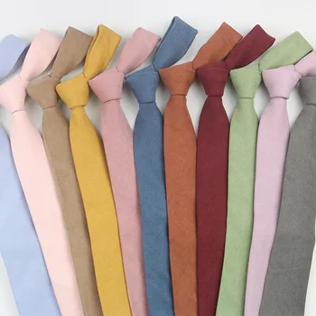Новый галстук длиной 7,5 см, однотонный замшевый Супер мягкий галстук, Аксессуары для повседневной носки, подарок на свадьбу для женщины и мужчины