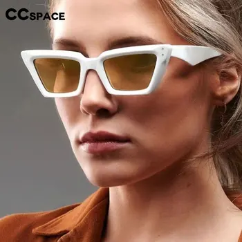 55703 Модные мужские солнцезащитные очки Rice Nail Cat Eye Y2K, новые женские брендовые дизайнерские солнцезащитные очки UV400