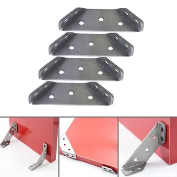 4 части угловых кронштейнов трапециевидной формы из нержавеющей стали