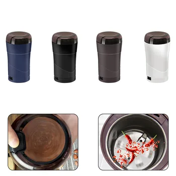 Портативная автоматическая кофемолка с лезвиями из нержавеющей стали для кофейных зерен, орехов и трав, Многофункциональные кухонные инструменты