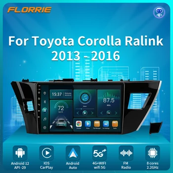 Android 12 2DIN DSP Автомобильный Радио Мультимедийный Видеоплеер Для Toyota Corolla Ralink 2014-2016 Навигация GPS Головное Устройство WIFI Carplay